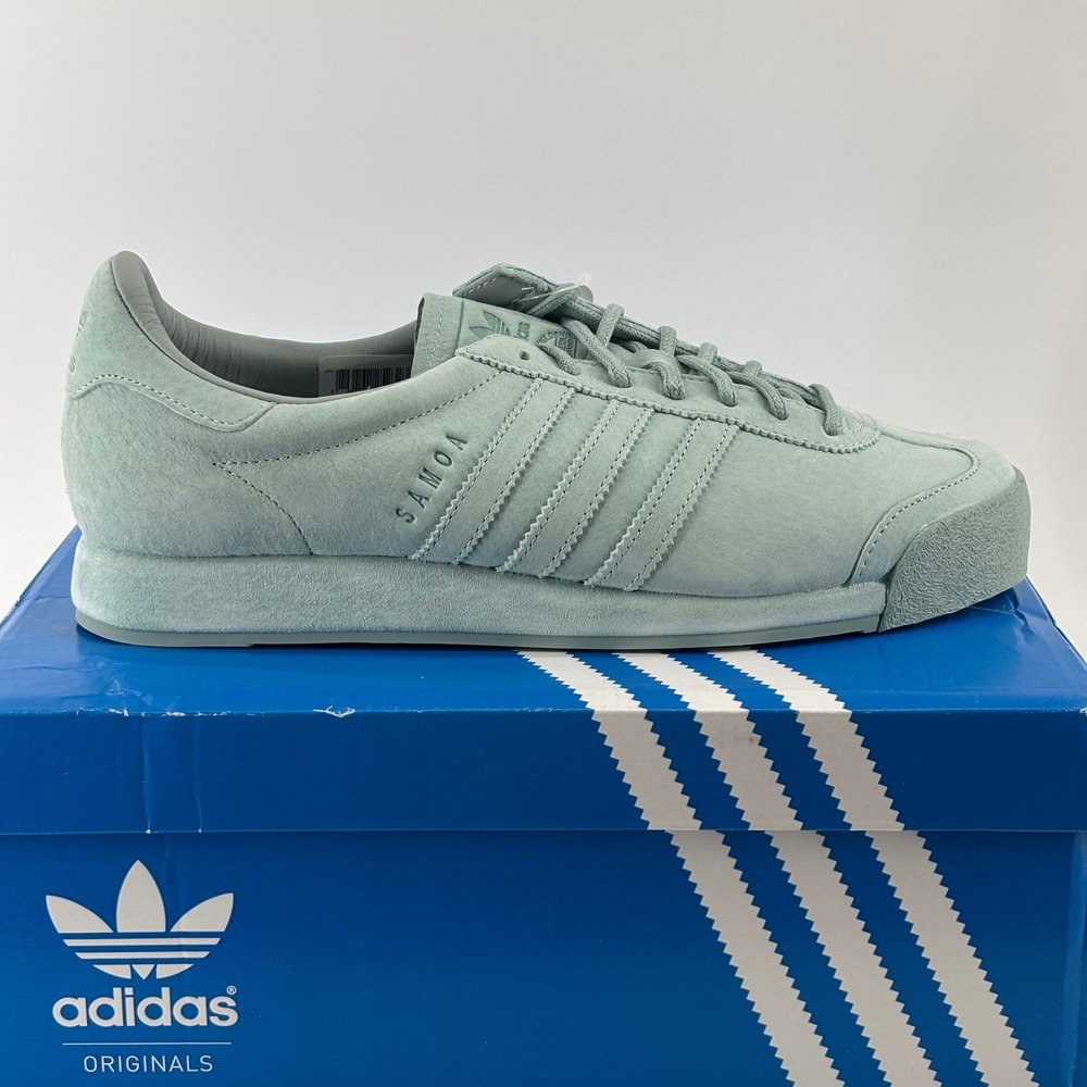 Adidas Samoa Vintage Mens 10 Tactical Green Suede B39017 New Retro Sneakers